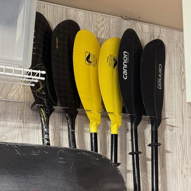 Paddle Holder for Canoe Paddles, Kayak Paddles, Etc.