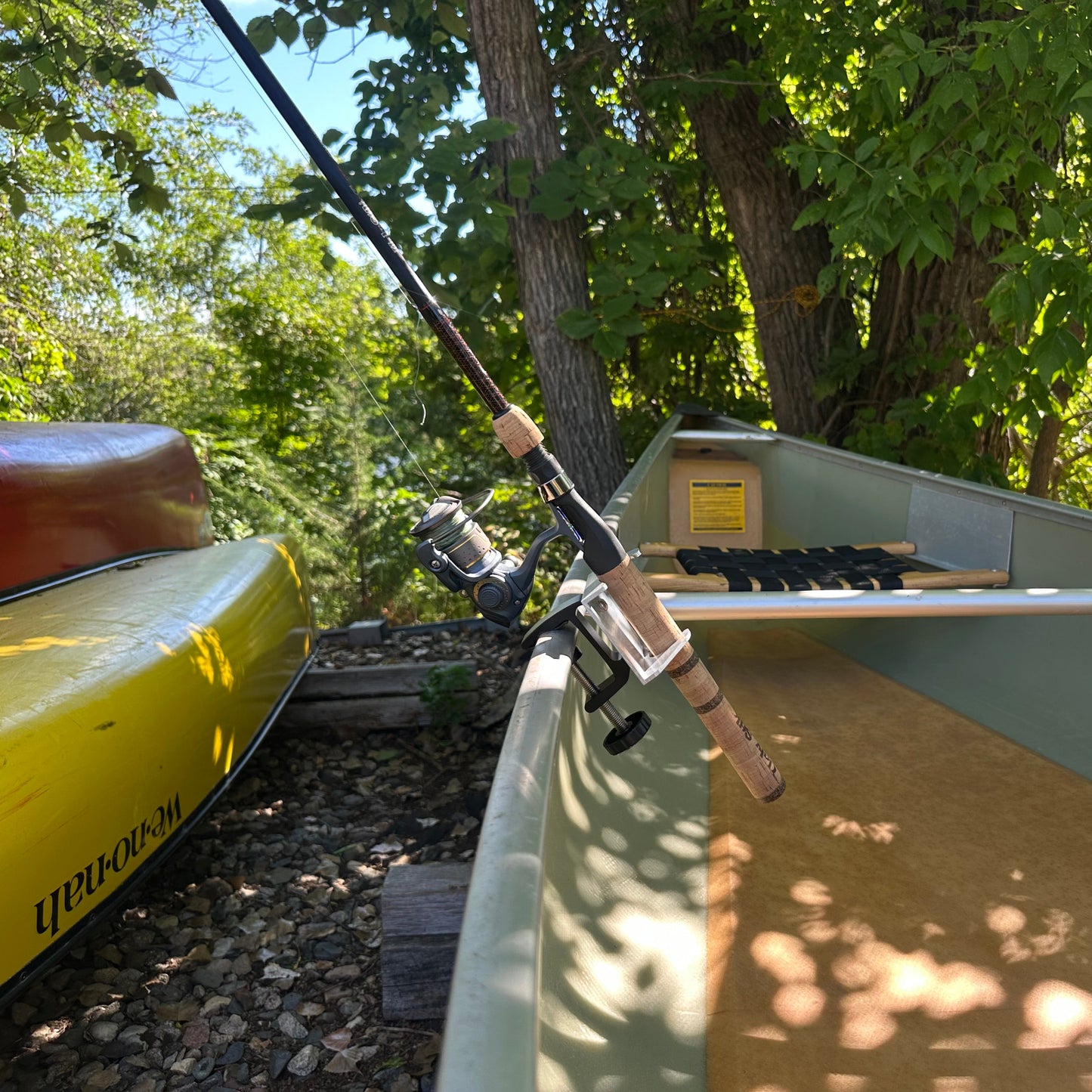 Canoe Fishing Rod Holder - Gunnel/Gunwale (Sides of the Canoe)