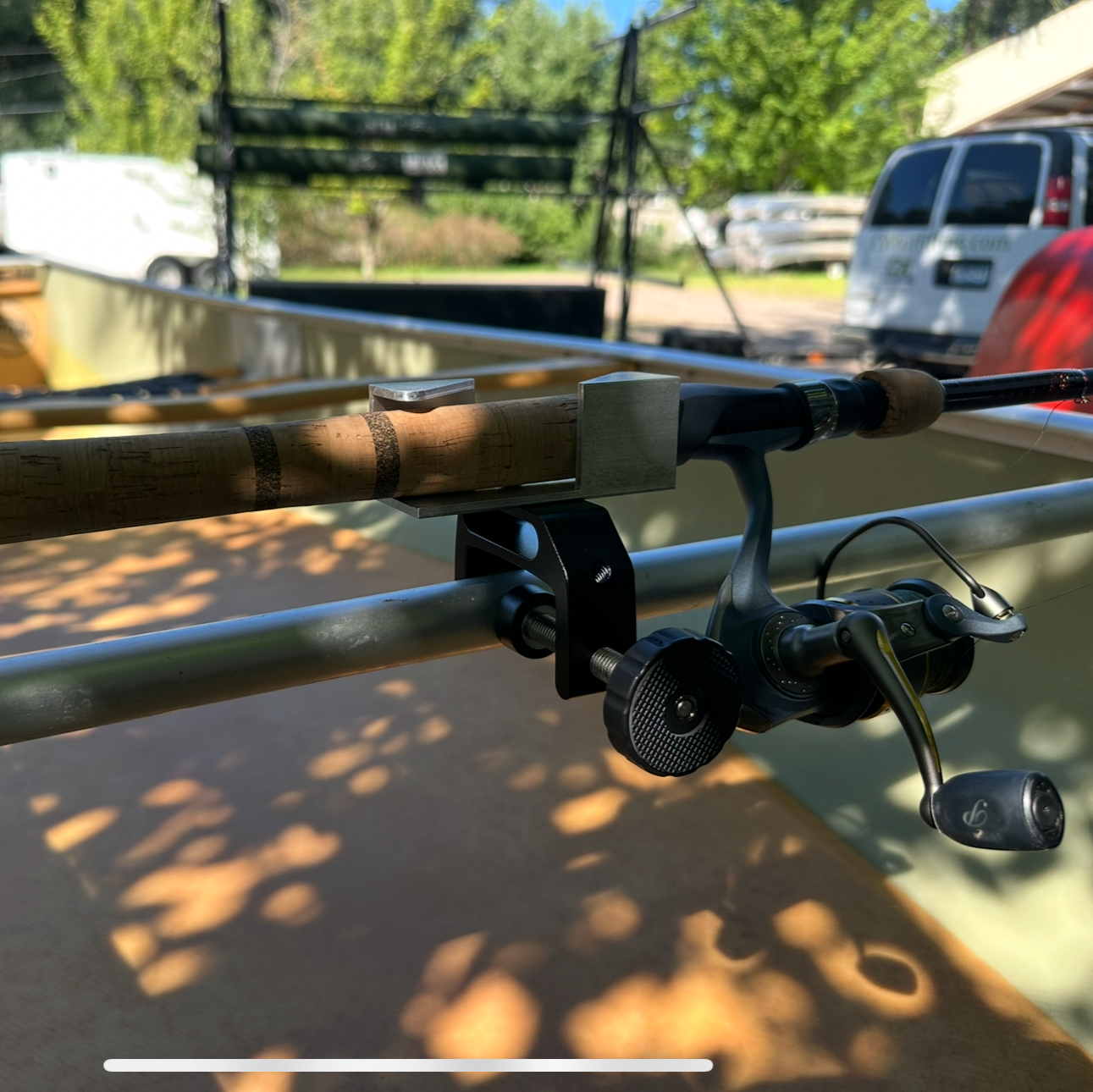 Canoe Fishing Rod Holder - Thwart (Crossbars of the Canoe)