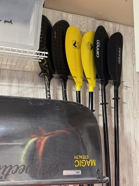Paddle Holder for Canoe Paddles, Kayak Paddles, Etc.