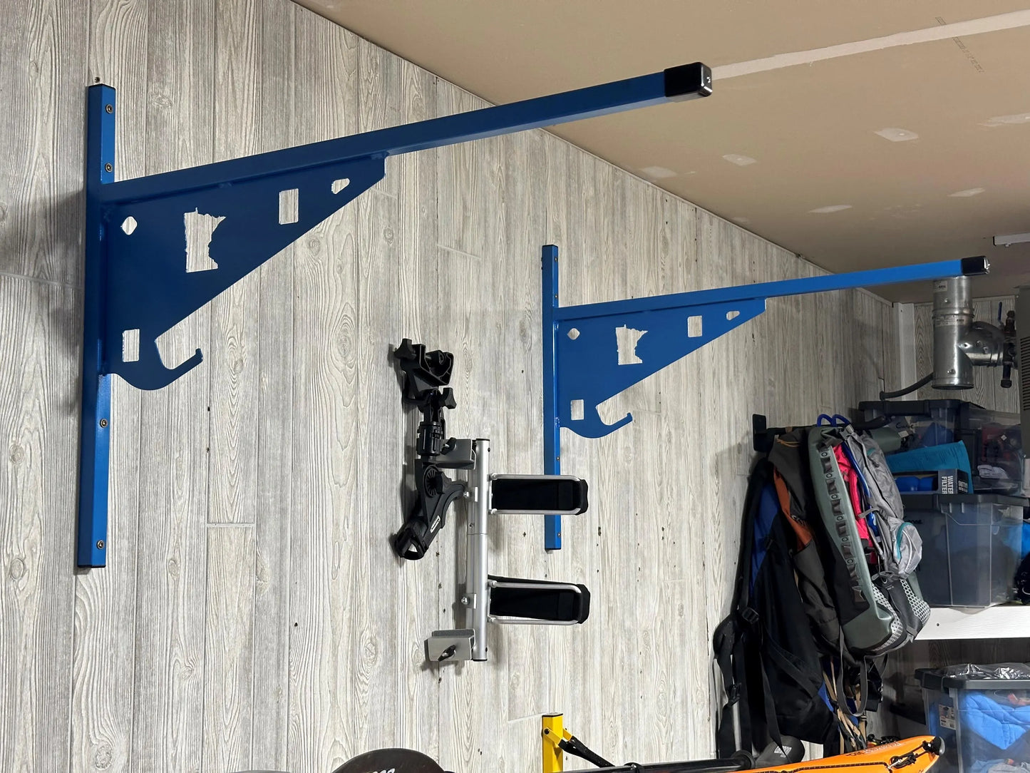 Canoe, Kayak, SUP (Stand Up Paddle Board) Wall Mount Storage Brackets (1 Pair)